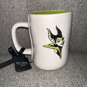 New RAE DUNN Disney Villains LL "MISTRESS OF EVIL" Double Sided Maleficent Mug